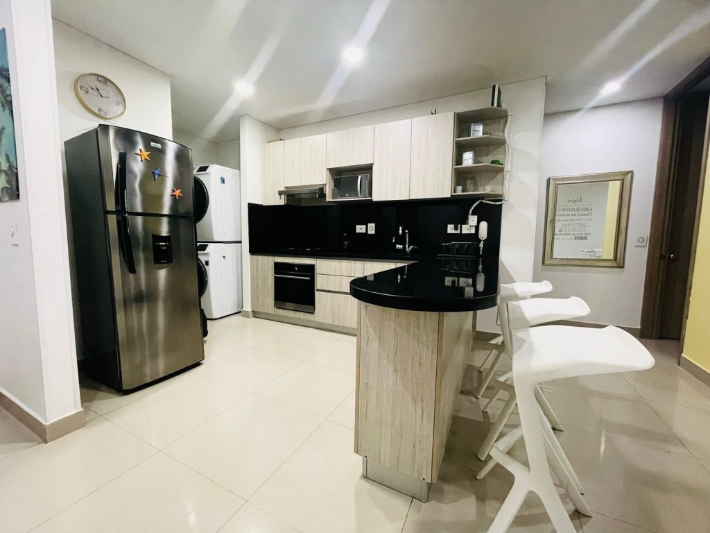 Cocina apartamento en Cartagena playa bocagrande